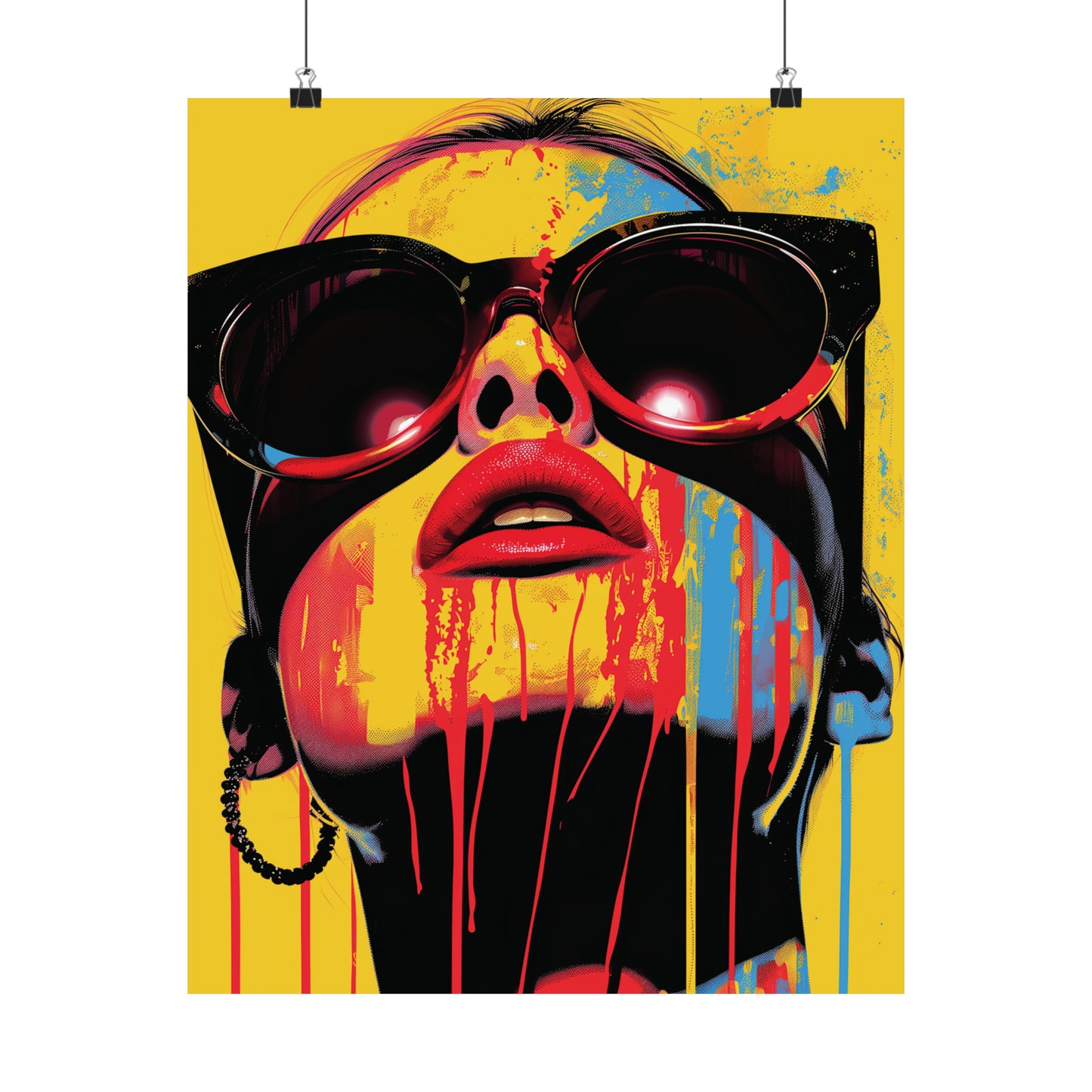 Melting Woman 1 Matte Vertical Posters