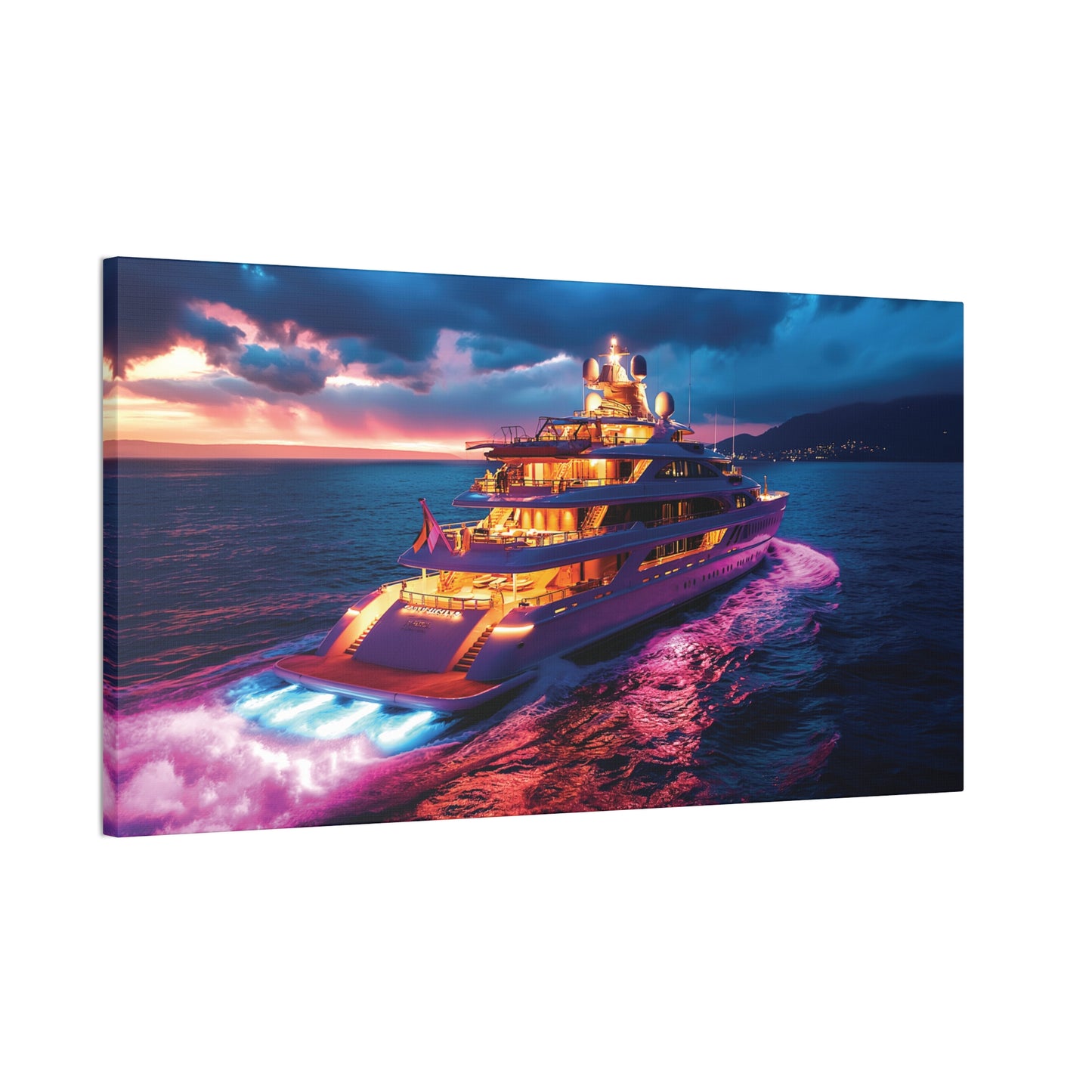 Mega-Yacht Dreams 3 Canvas Stretched, 0.75"