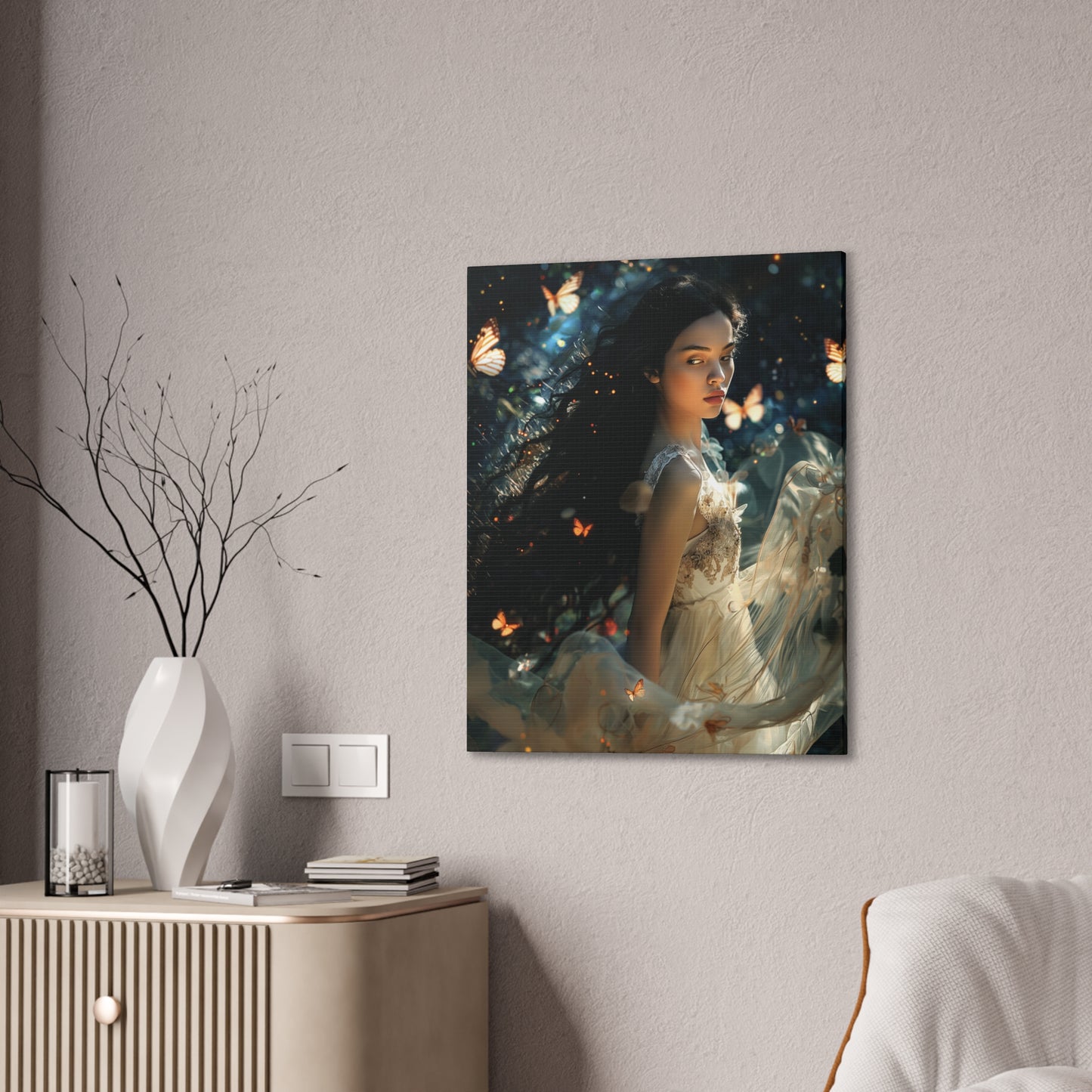 Butterfly Goddess 2 Canvas Stretched, 0.75"