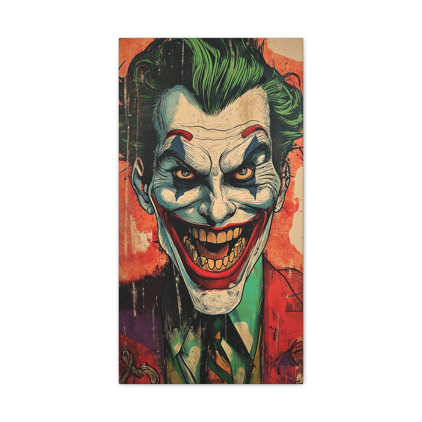 Joker 5 Canvas Stretched, 0.75"