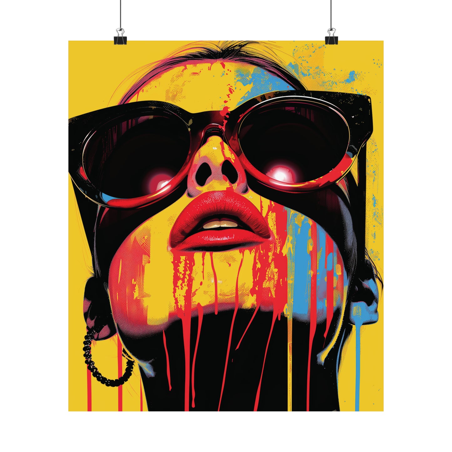 Melting Woman 1 Matte Vertical Posters