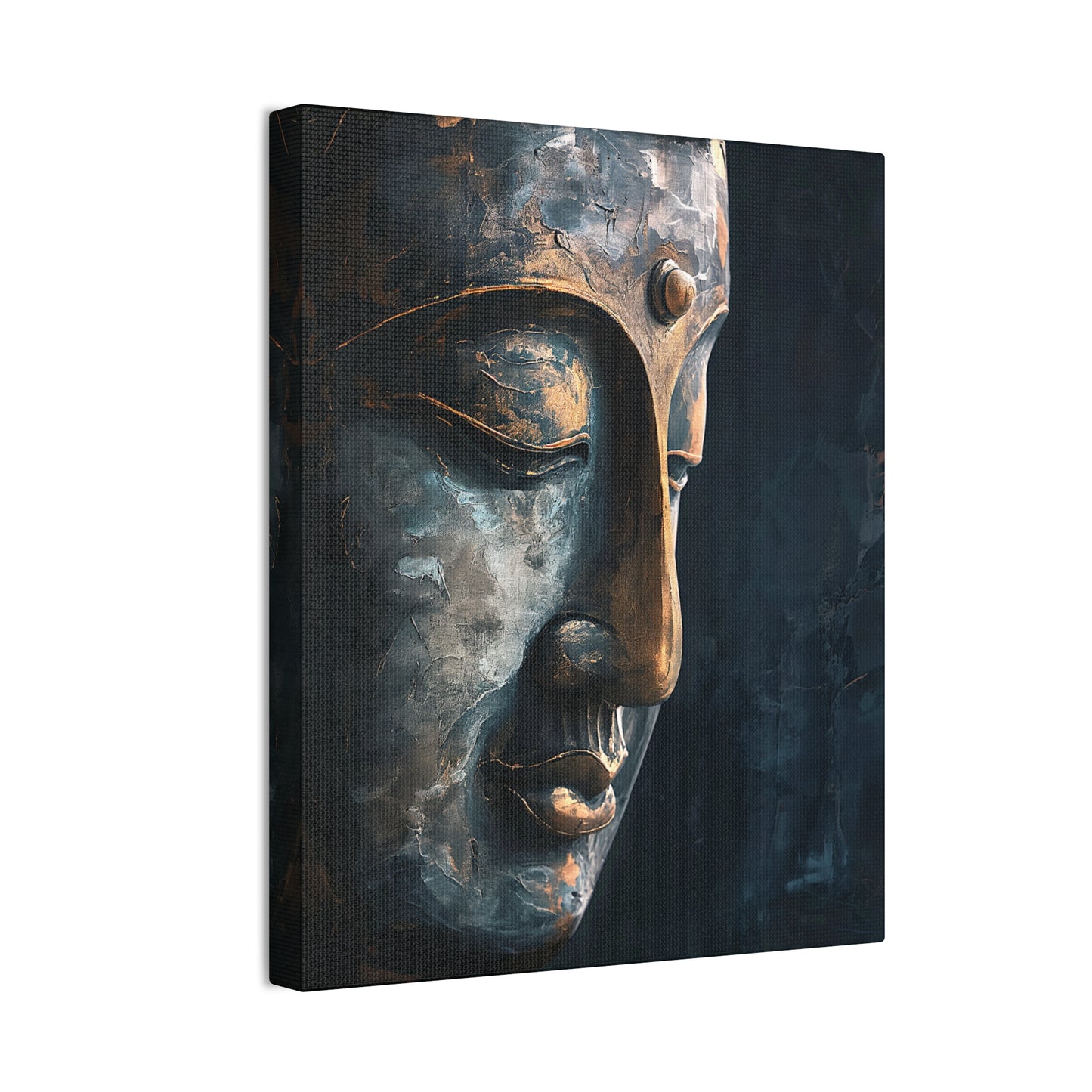 Buddha Painting Print 9 Canvas Stretched, 0.75"