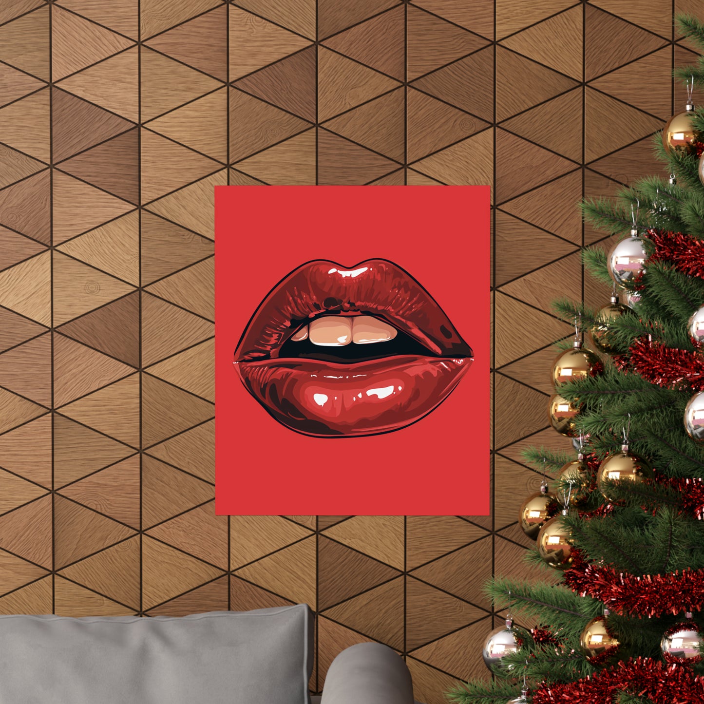 Lips 3 Matte Vertical Posters