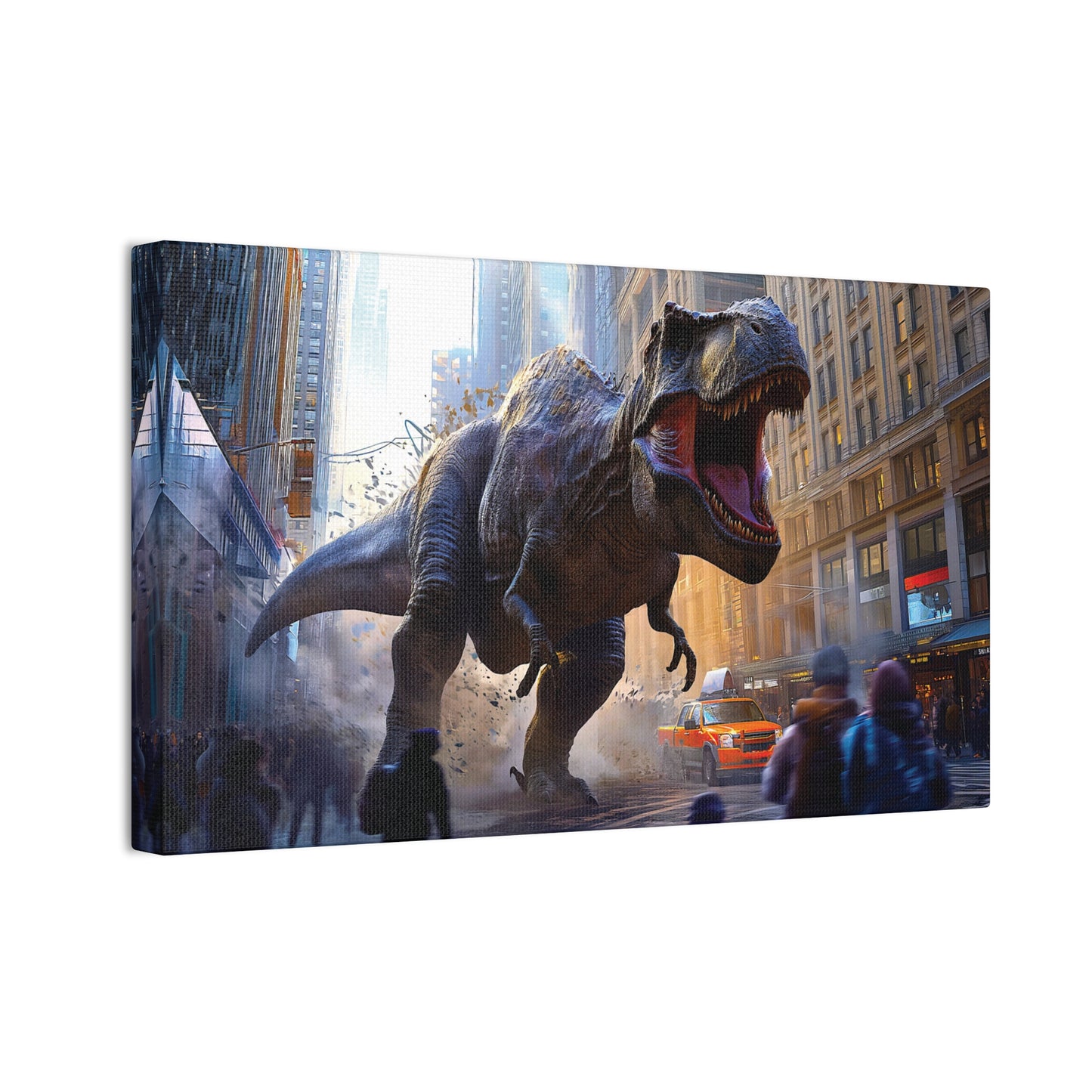 T-Rex Terror 5 Canvas Stretched, 0.75"