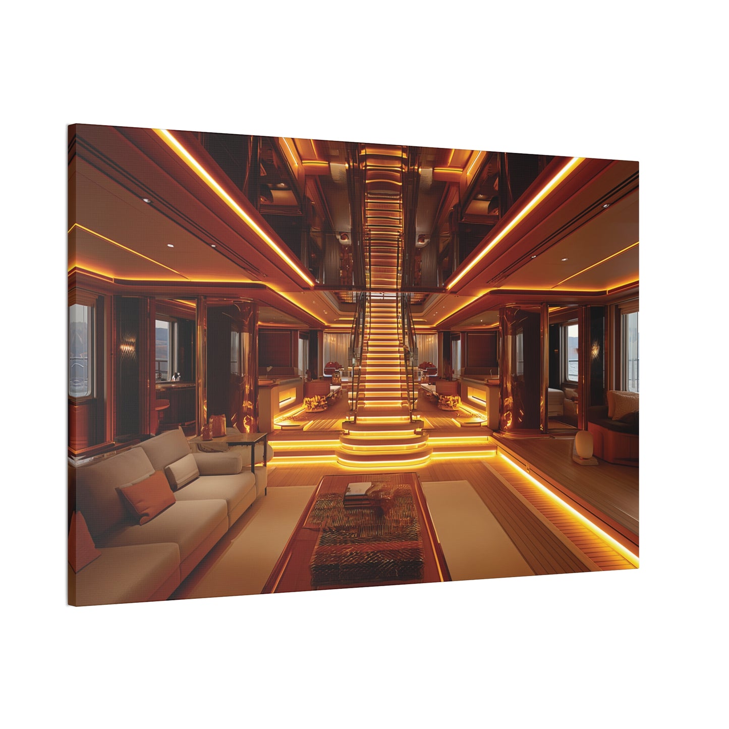 Mega-Yacht Dreams 6 Canvas Stretched, 0.75"