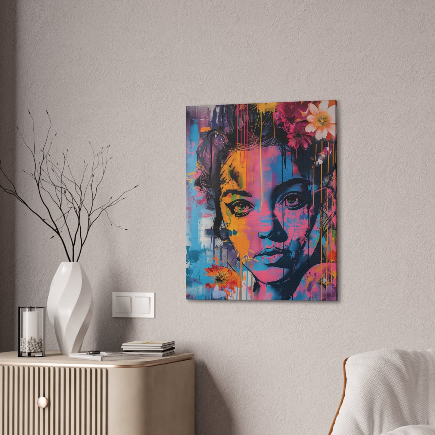 Girl 6 Canvas Stretched, 0.75"