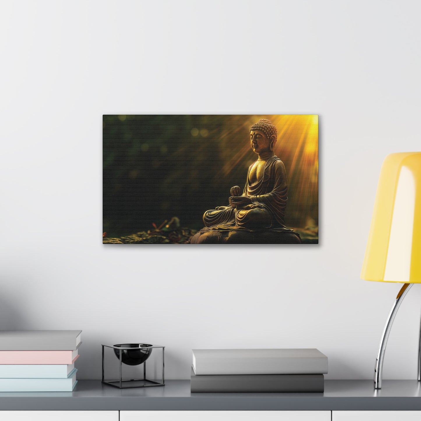 Buddha Painting Print 29 Canvas Stretched, 0.75"
