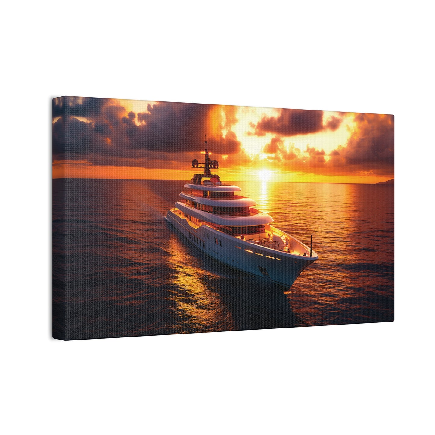 Mega-Yacht Dreams 4 Canvas Stretched, 0.75"