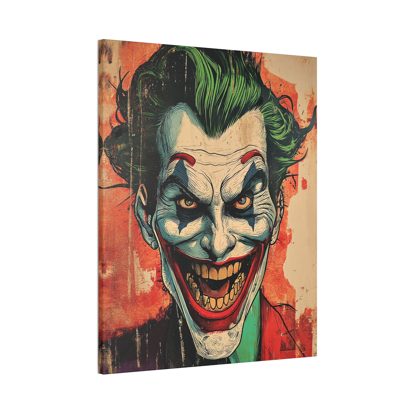 Joker 5 Canvas Stretched, 0.75"
