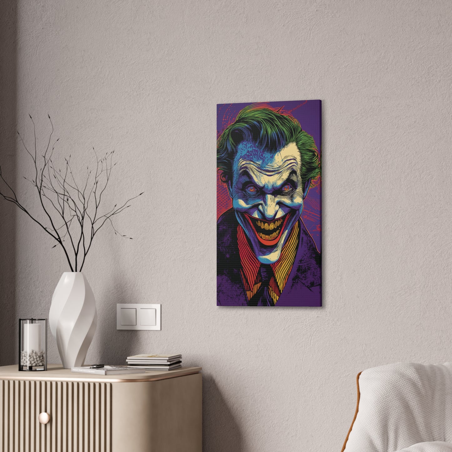 Joker 1 Canvas Stretched, 0.75"