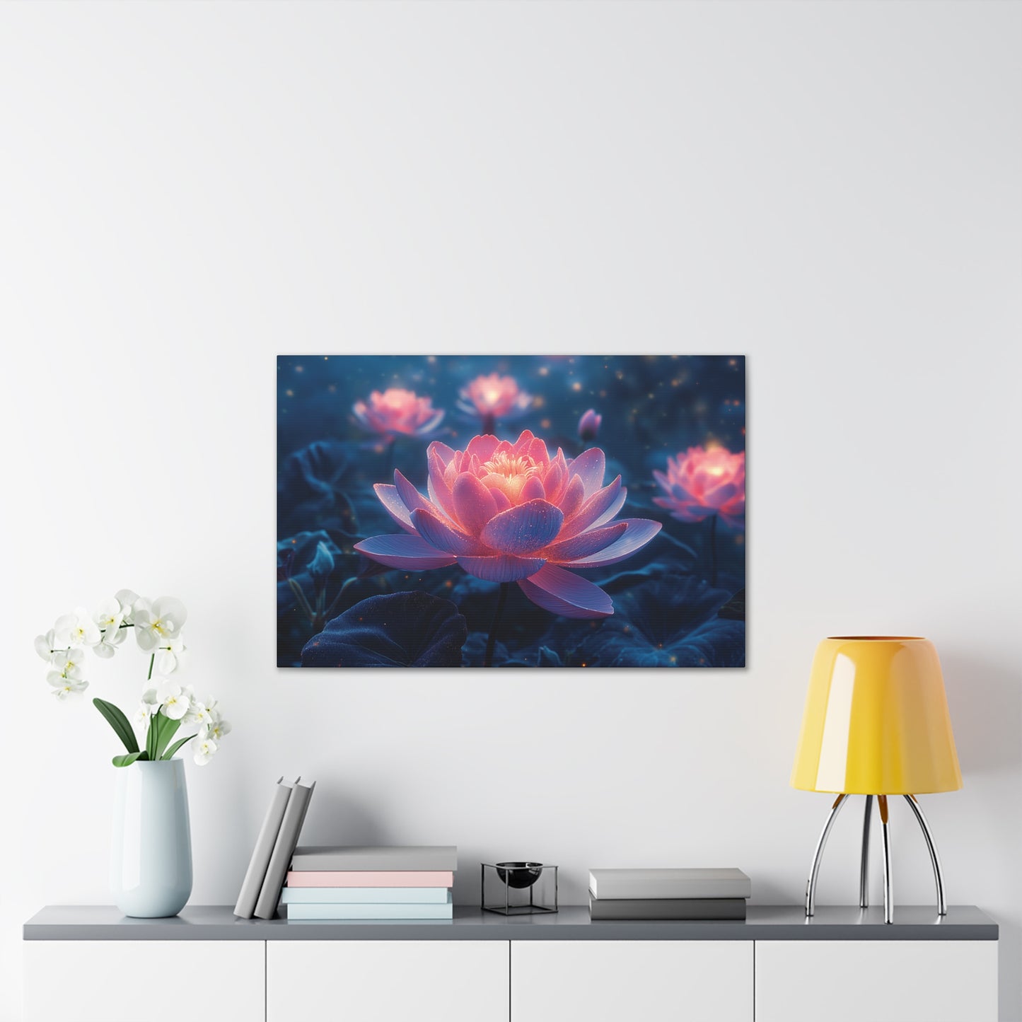 Lotus Flower 1 Canvas Stretched, 0.75"