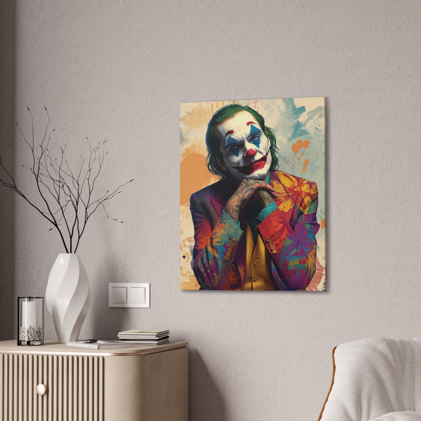 Joker 4 Canvas Stretched, 0.75"