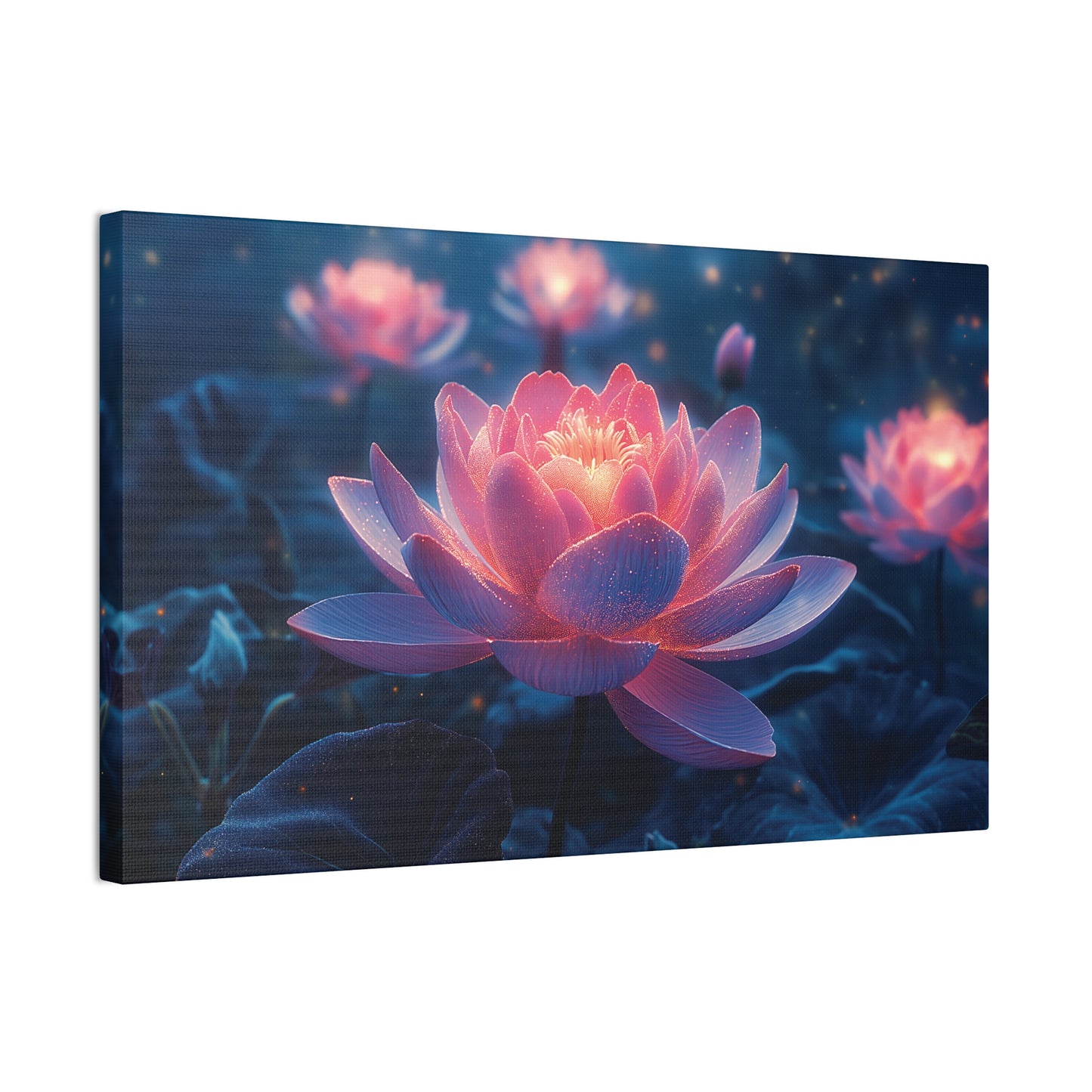 Lotus Flower 1 Canvas Stretched, 0.75"
