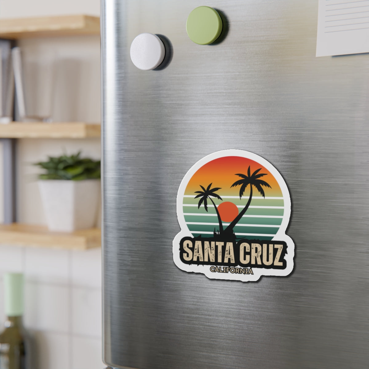Santa Cruz 2 Die-Cut Magnets
