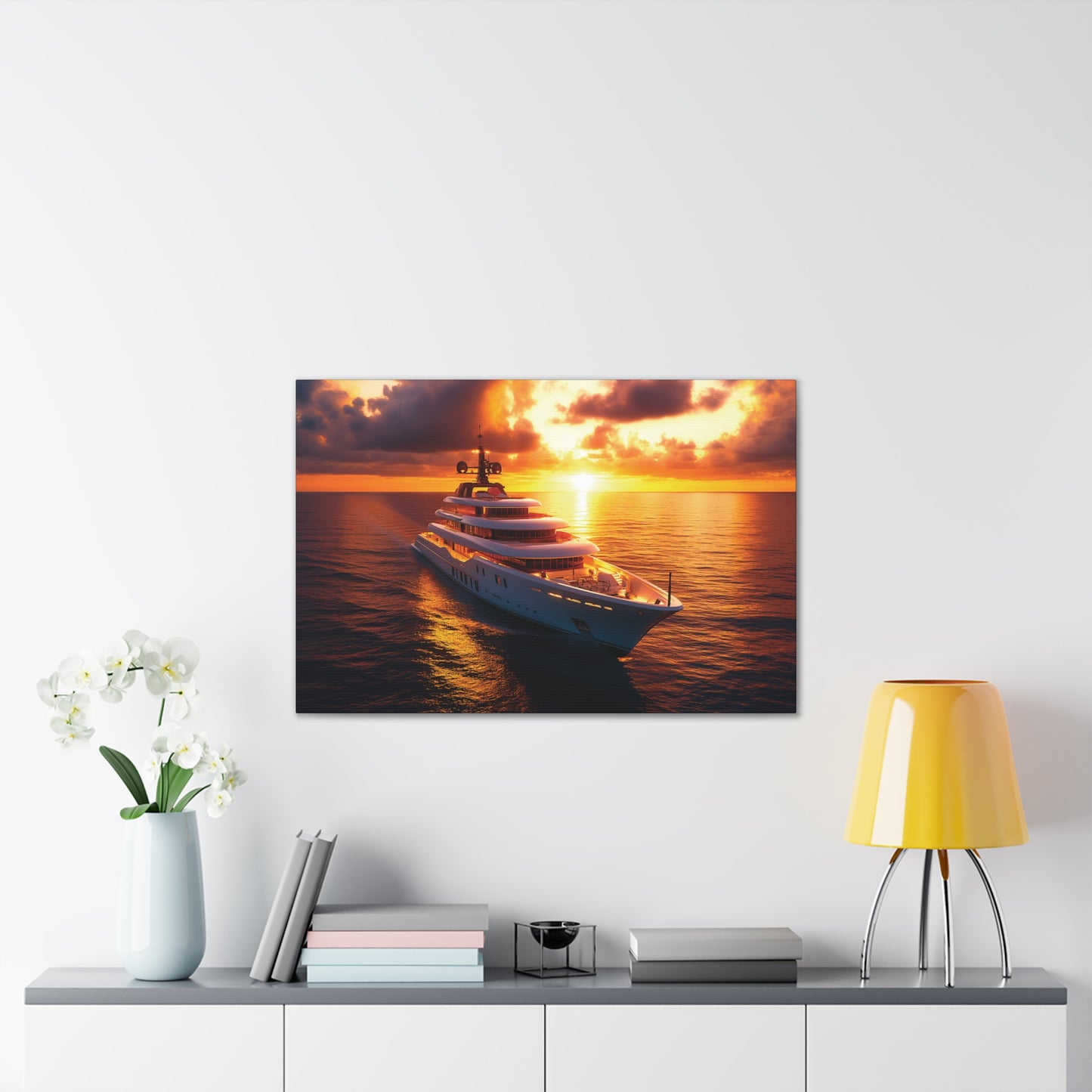 Mega-Yacht Dreams 4 Canvas Stretched, 0.75"