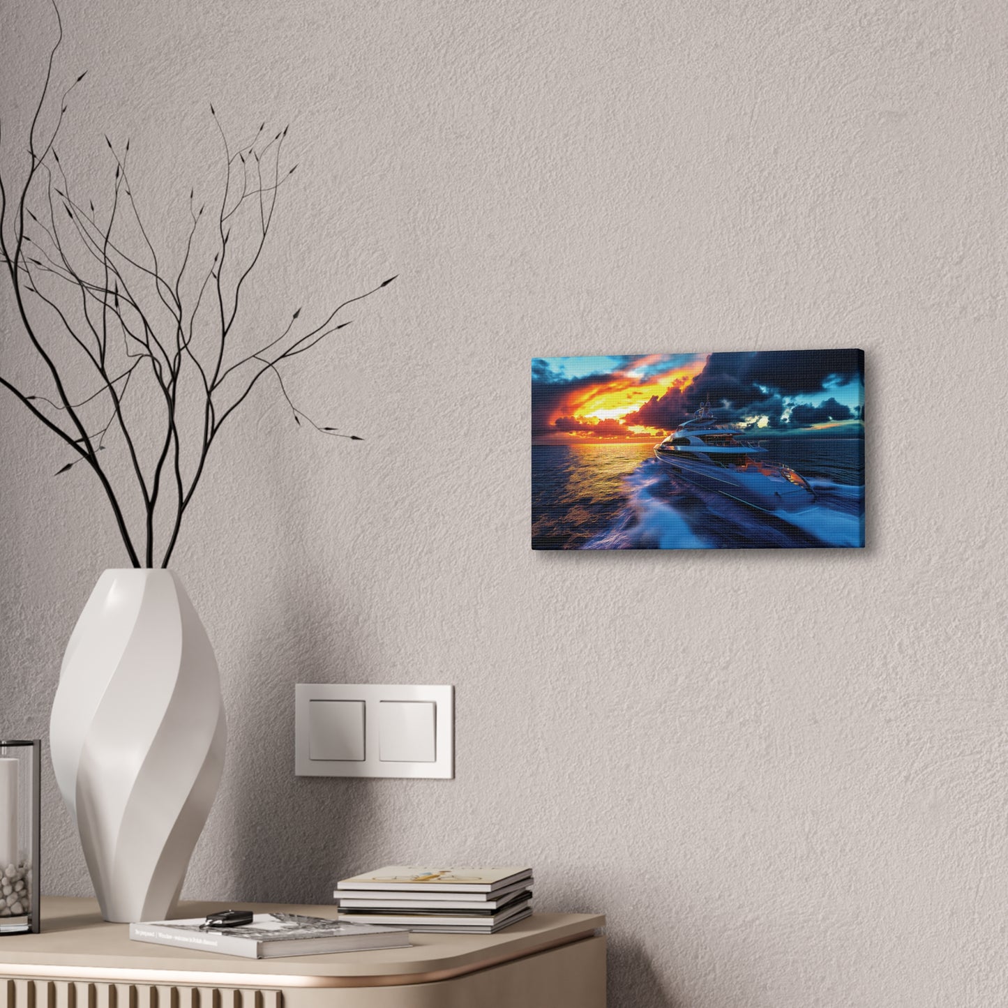 Mega-Yacht Dreams 1 Canvas Stretched, 0.75"
