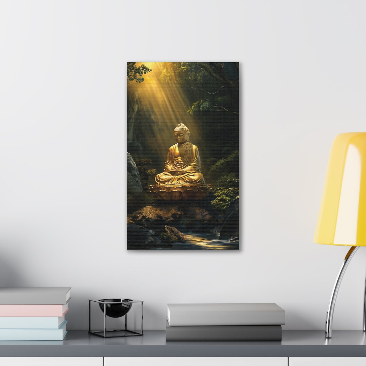 Buddha 3 Canvas Stretched, 0.75"