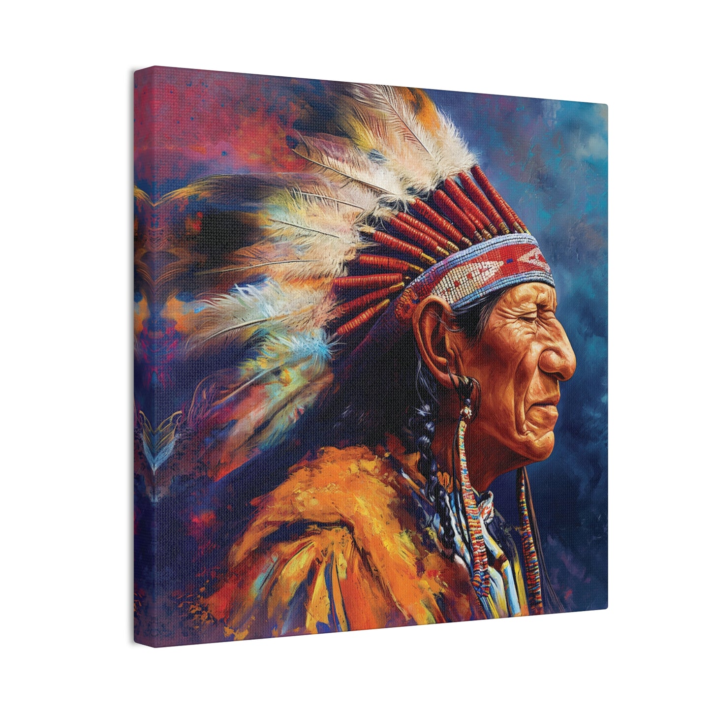 Chief 3 Canvas Stretched, 0.75"