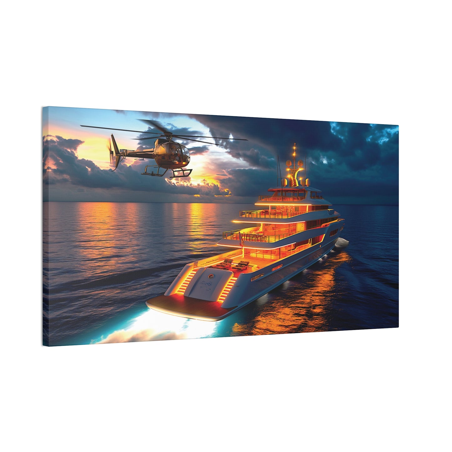 Mega-Yacht Dreams 5 Canvas Stretched, 0.75"
