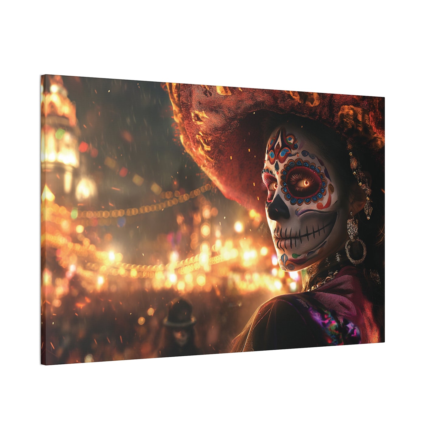Day of the Dead 14 Canvas Stretched, 0.75"