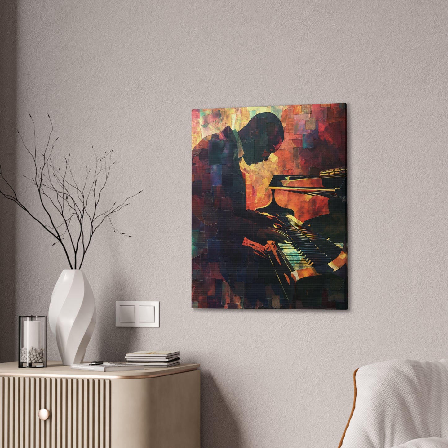 Piano 2 Canvas Stretched, 0.75"