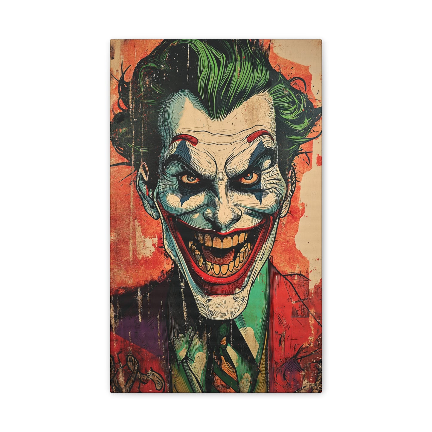 Joker 5 Canvas Stretched, 0.75"