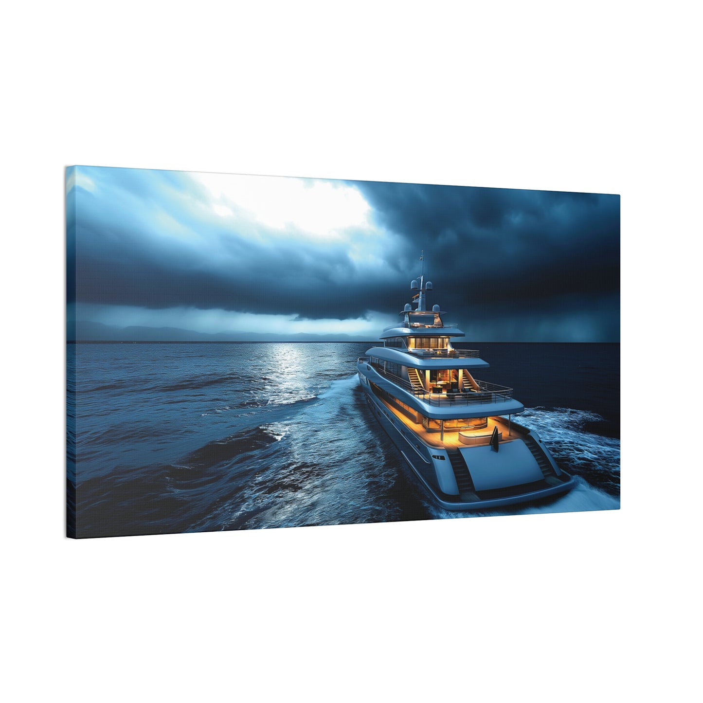 Mega-Yacht Dreams 2 Canvas Stretched, 0.75"