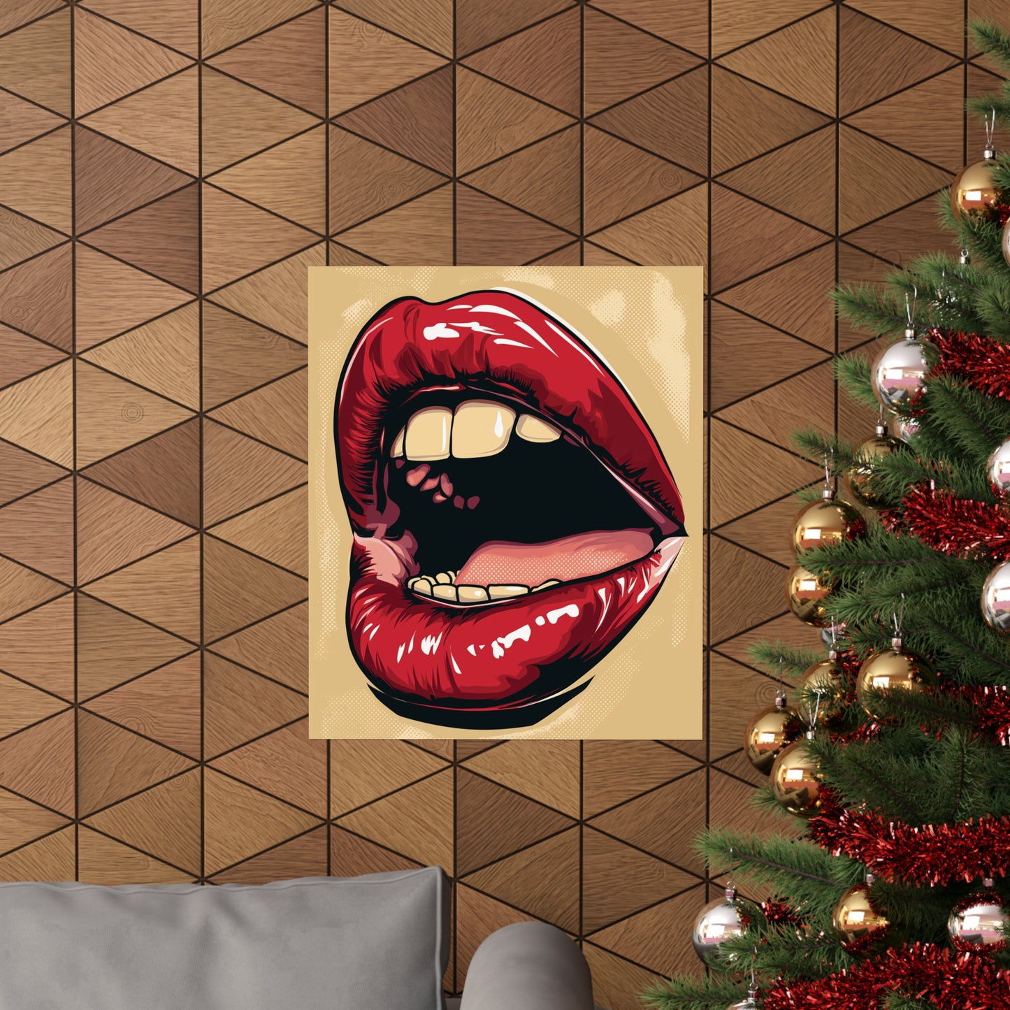 Lips 1 Matte Vertical Posters