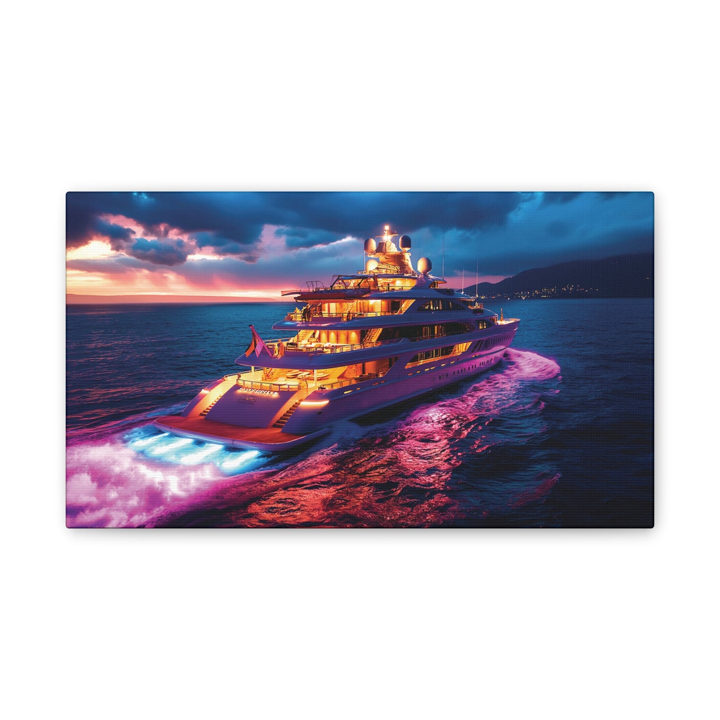 Mega-Yacht Dreams 3 Canvas Stretched, 0.75"