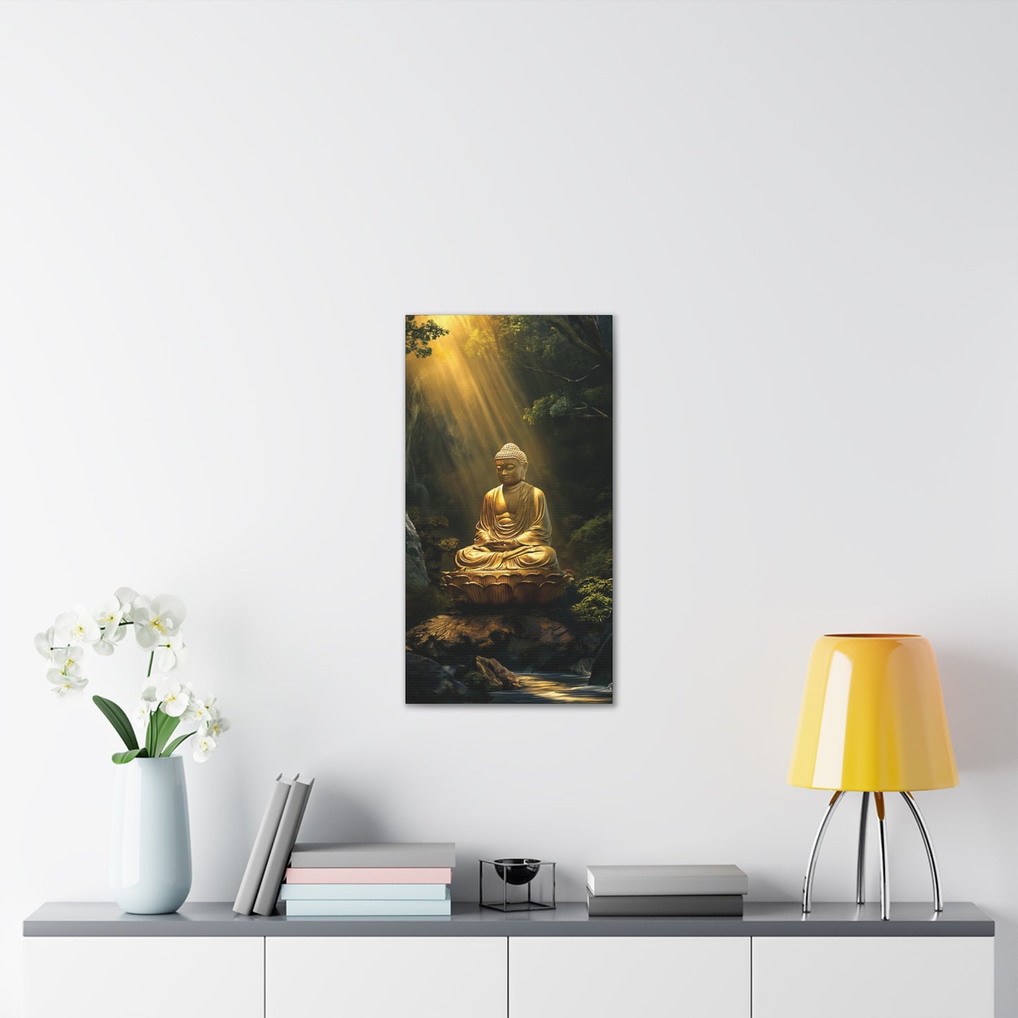 Buddha 3 Canvas Stretched, 0.75"