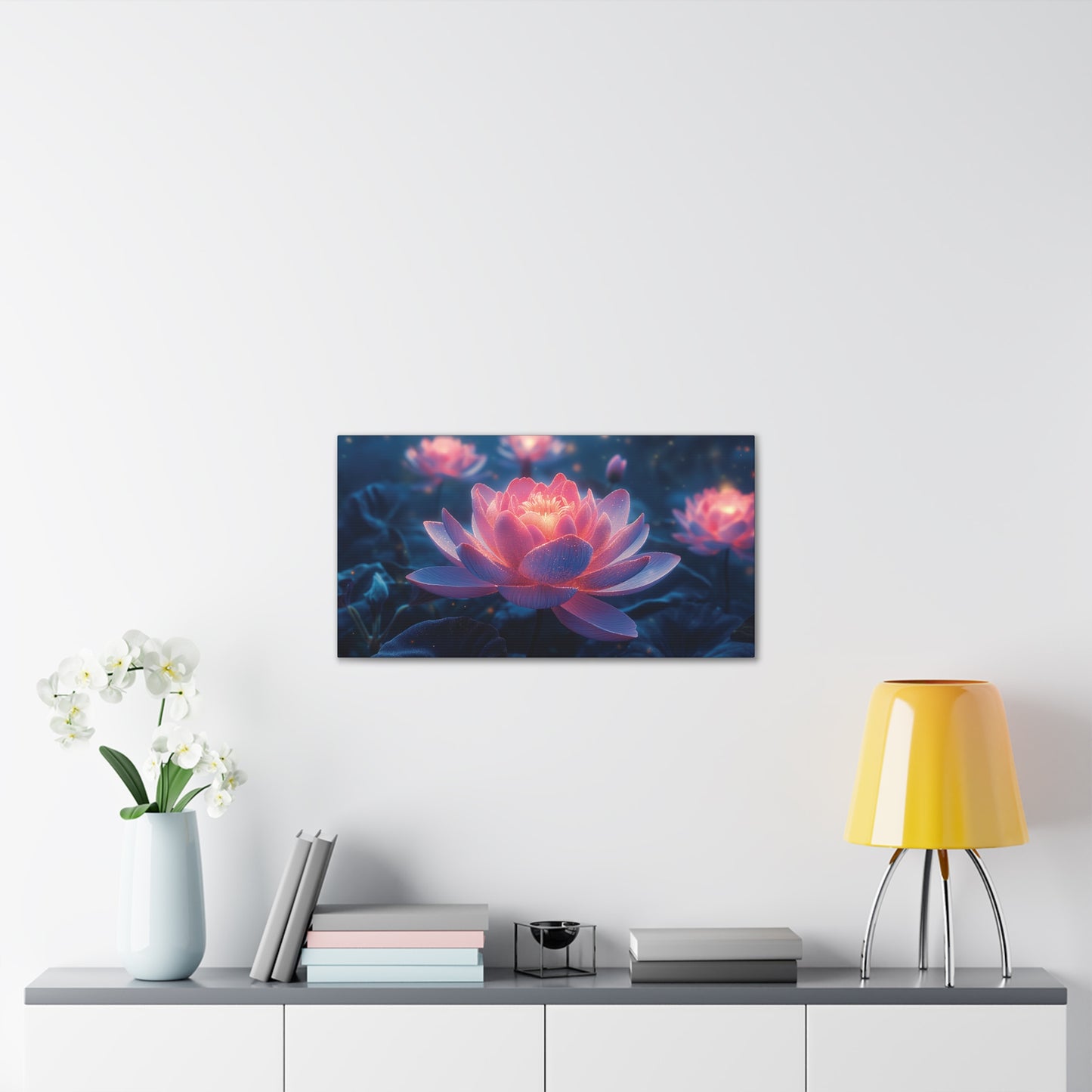 Lotus Flower 1 Canvas Stretched, 0.75"