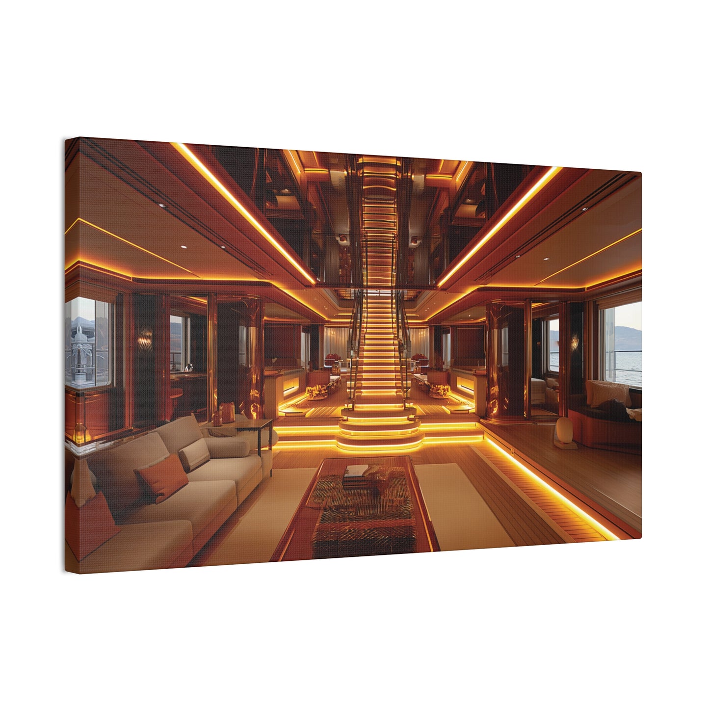 Mega-Yacht Dreams 6 Canvas Stretched, 0.75"