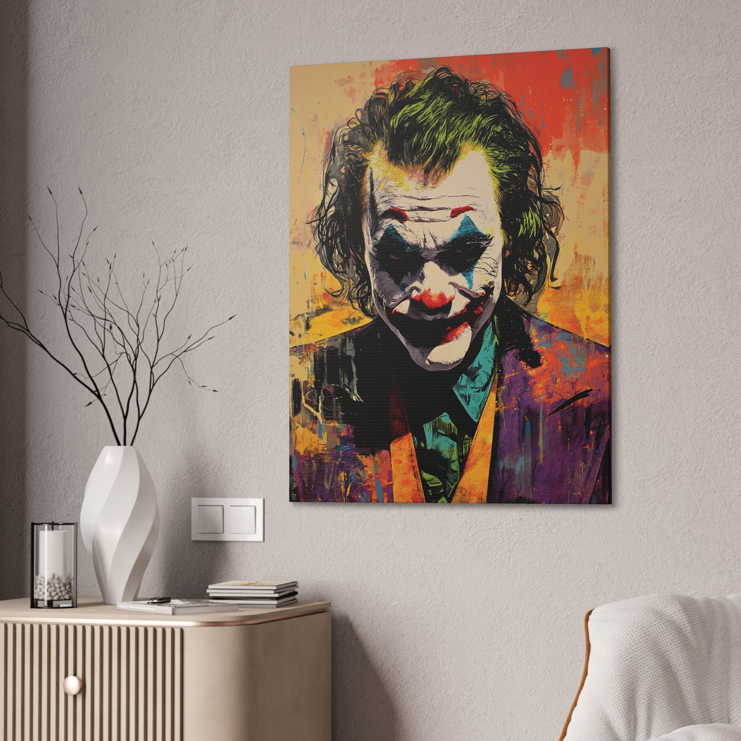 Joker 1 Canvas Stretched, 0.75"