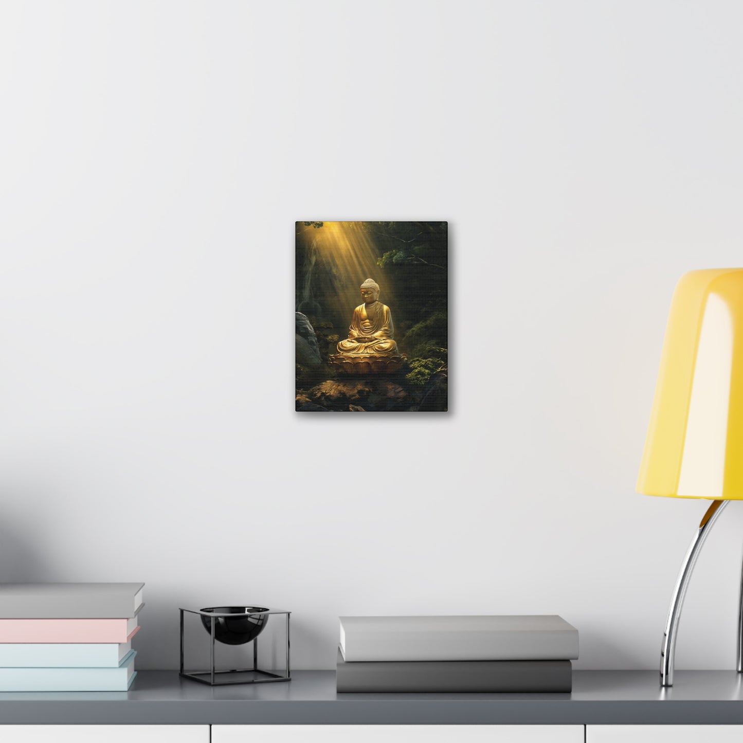 Buddha 3 Canvas Stretched, 0.75"
