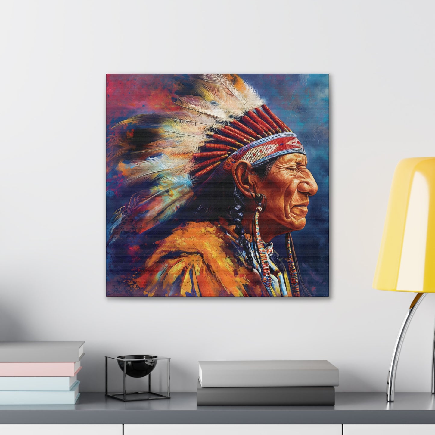 Chief 3 Canvas Stretched, 0.75"