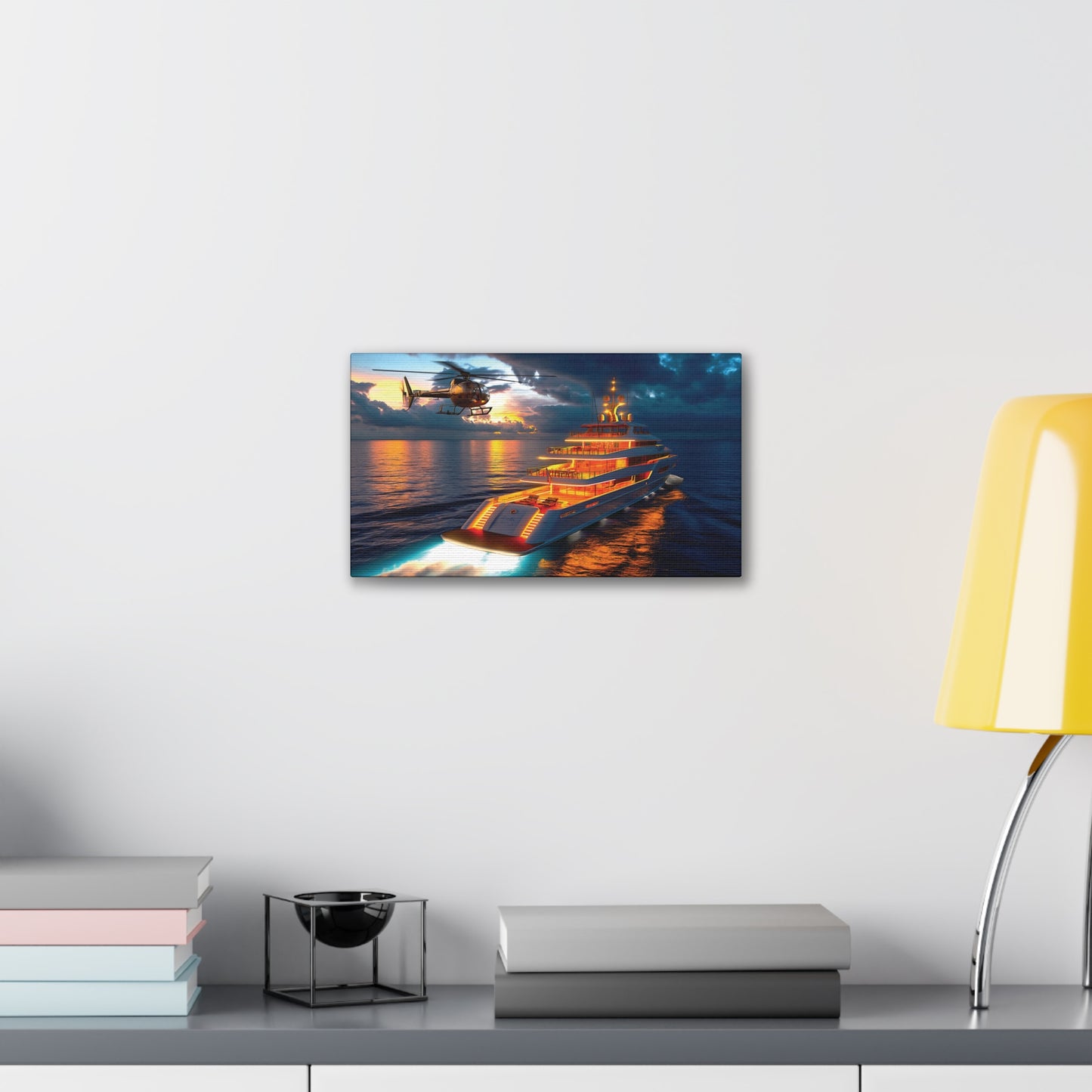 Mega-Yacht Dreams 5 Canvas Stretched, 0.75"