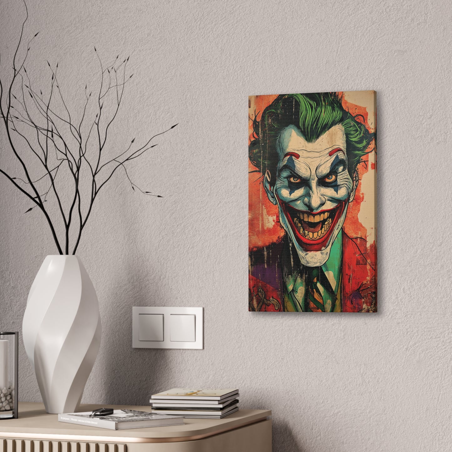 Joker 5 Canvas Stretched, 0.75"