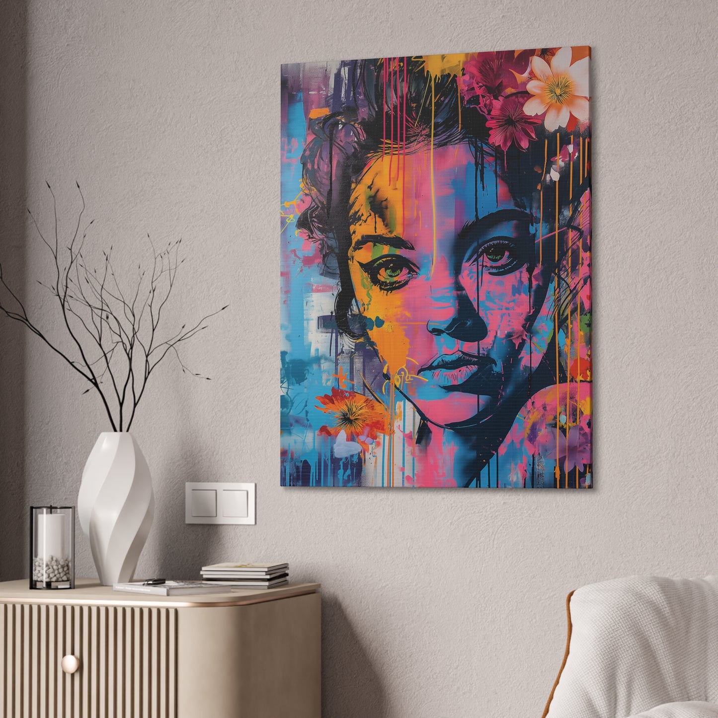 Girl 6 Canvas Stretched, 0.75"