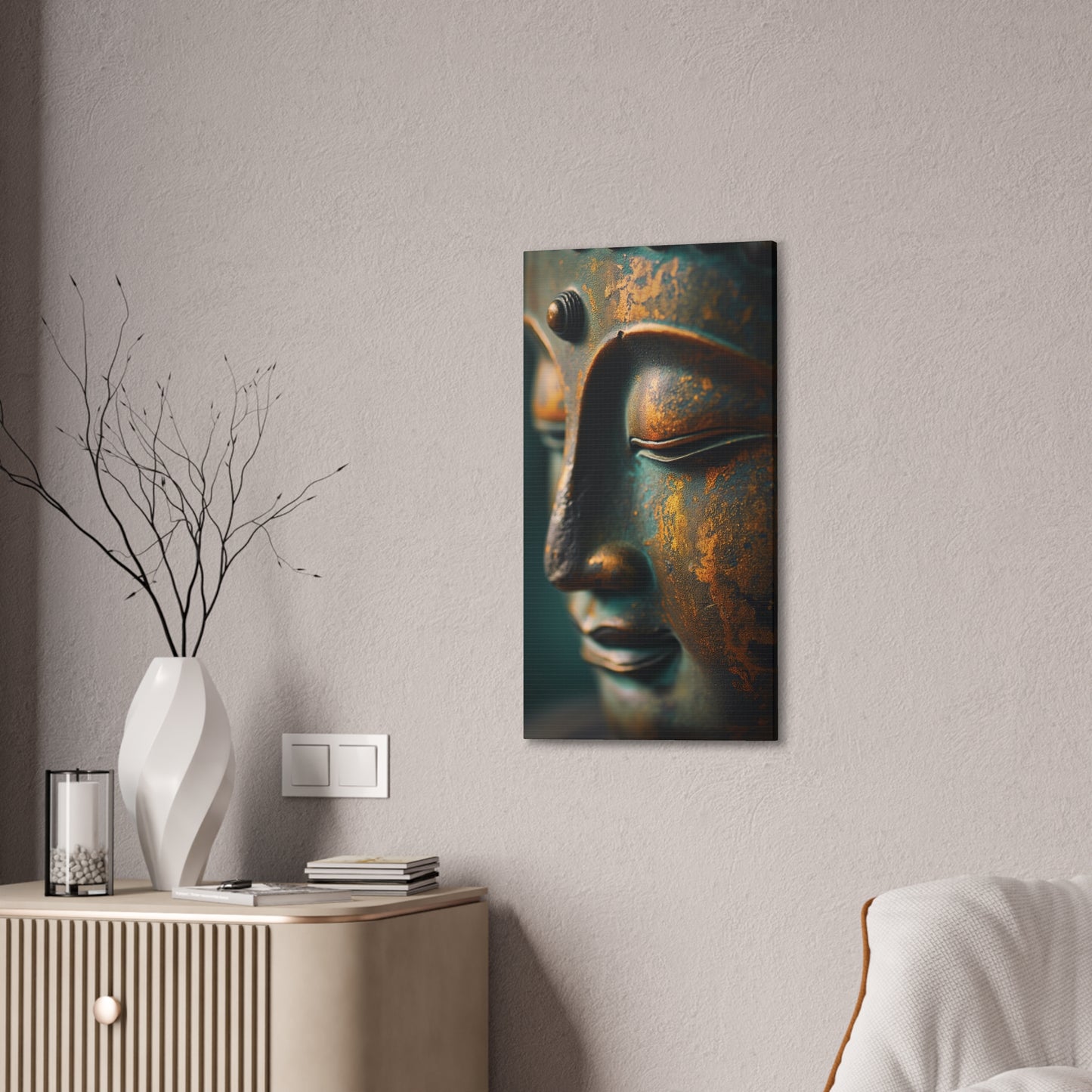 Buddha 22 Canvas Stretched, 0.75"