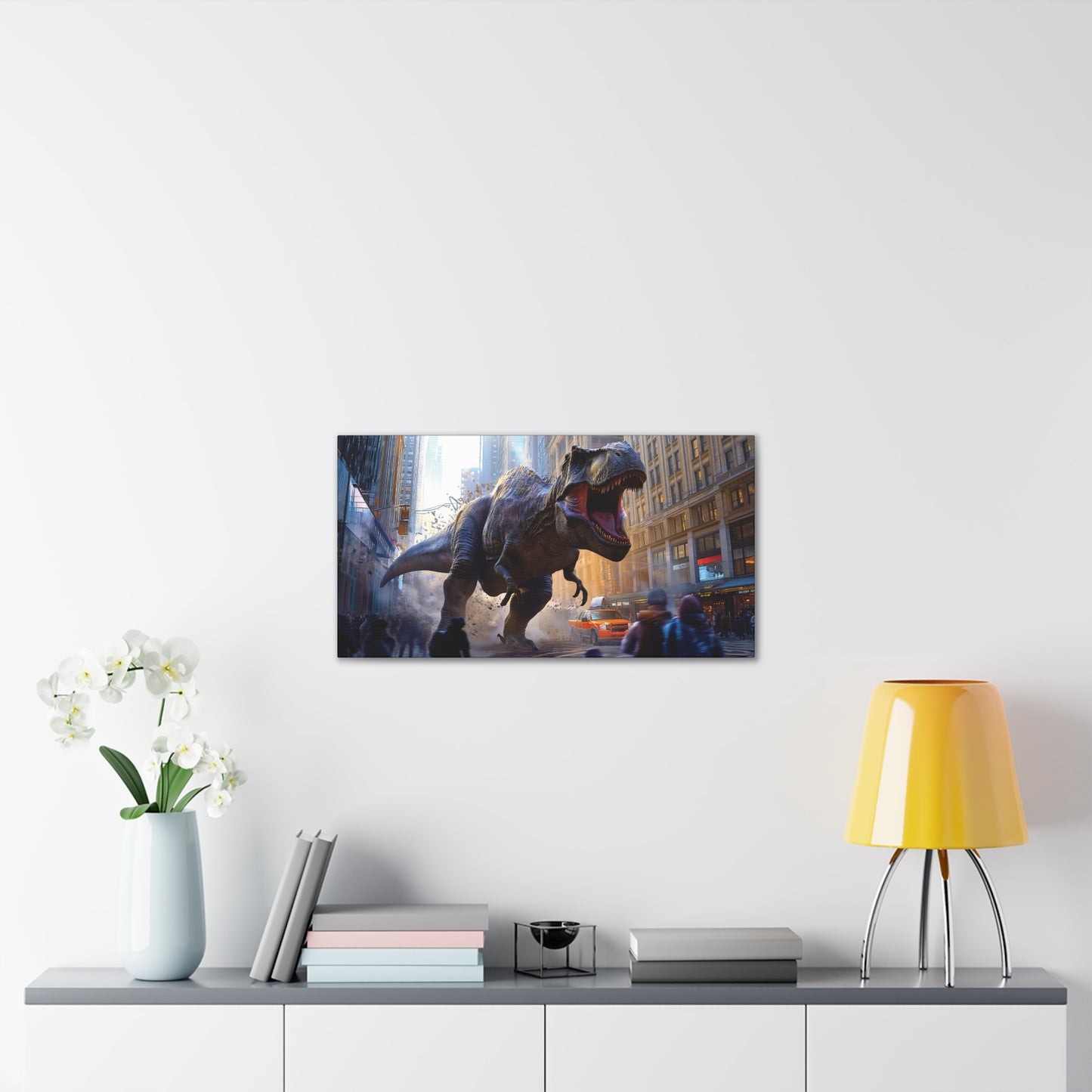T-Rex Terror 5 Canvas Stretched, 0.75"