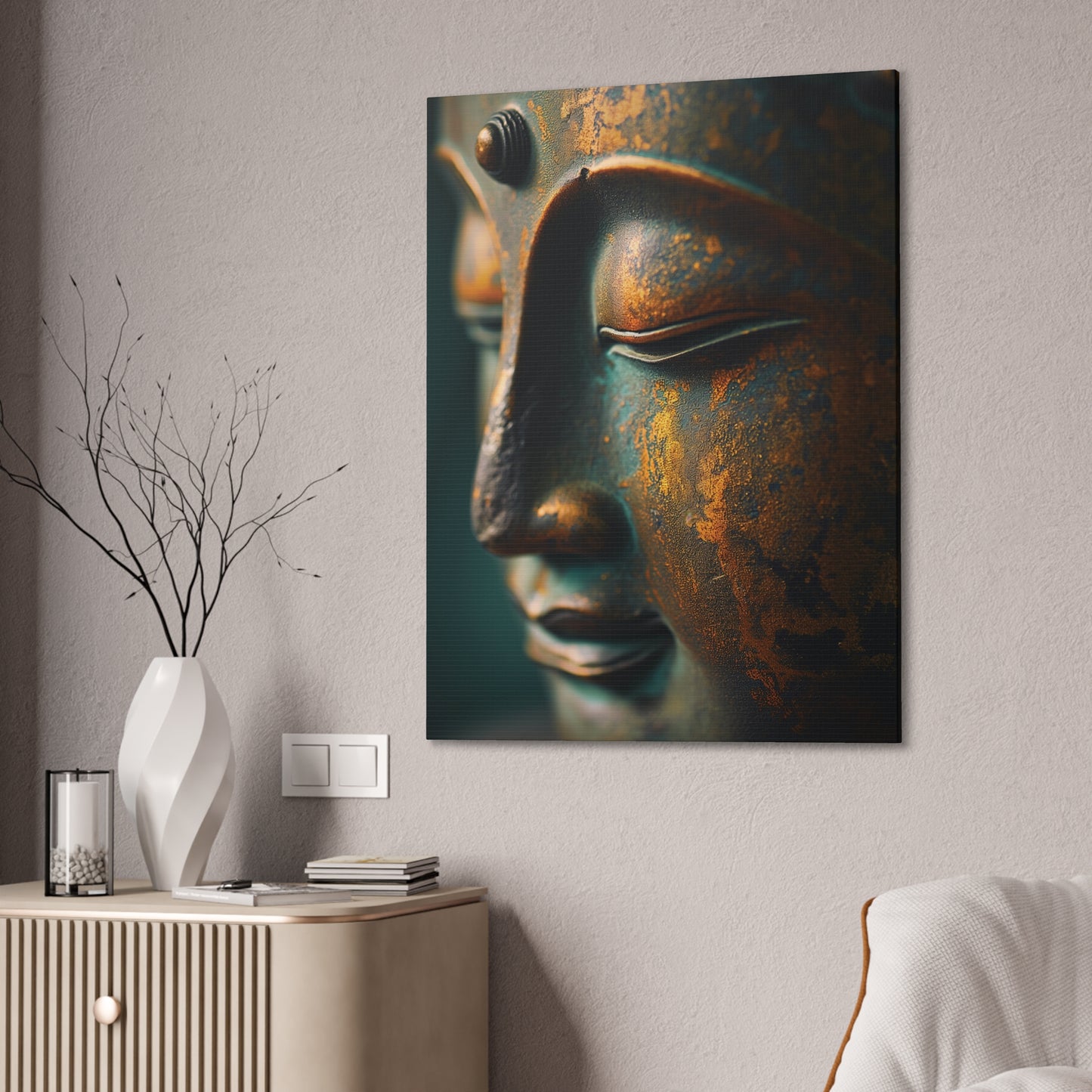 Buddha 22 Canvas Stretched, 0.75"
