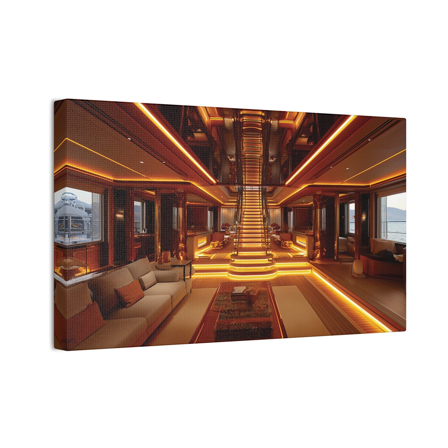 Mega-Yacht Dreams 6 Canvas Stretched, 0.75"