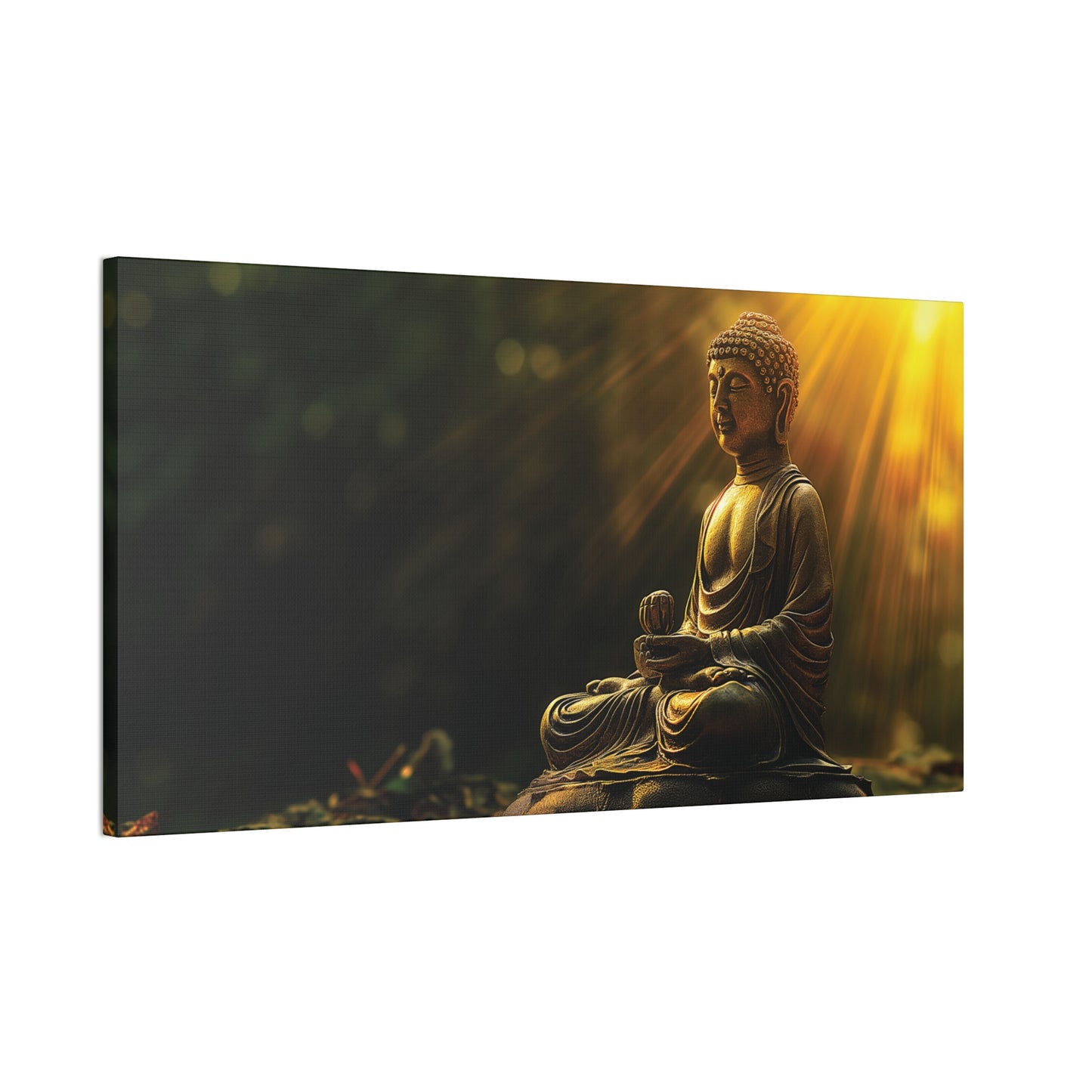Buddha Painting Print 29 Canvas Stretched, 0.75"