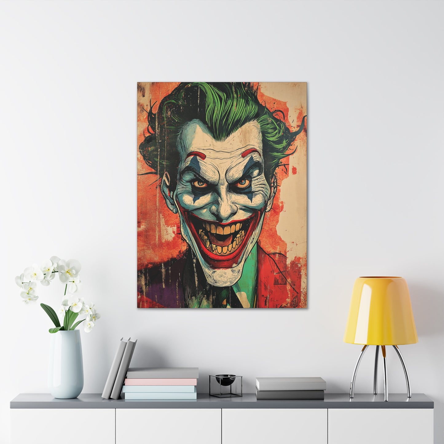 Joker 5 Canvas Stretched, 0.75"