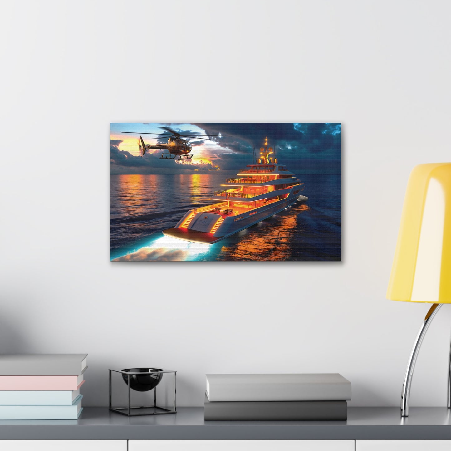 Mega-Yacht Dreams 5 Canvas Stretched, 0.75"