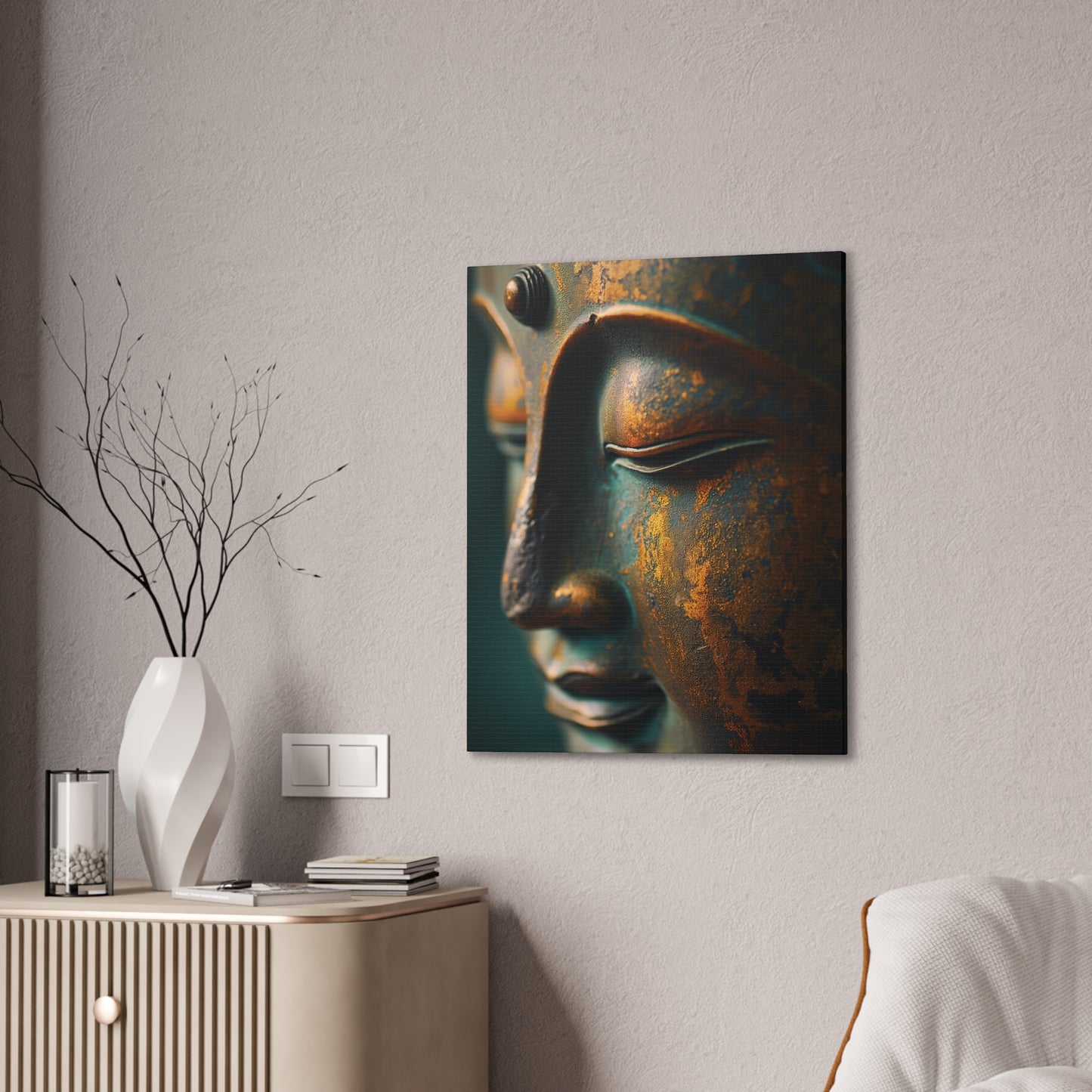 Buddha 22 Canvas Stretched, 0.75"