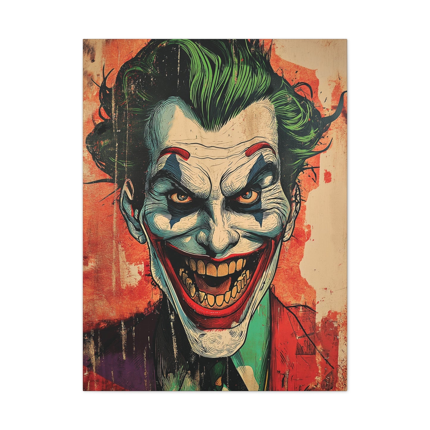 Joker 5 Canvas Stretched, 0.75"