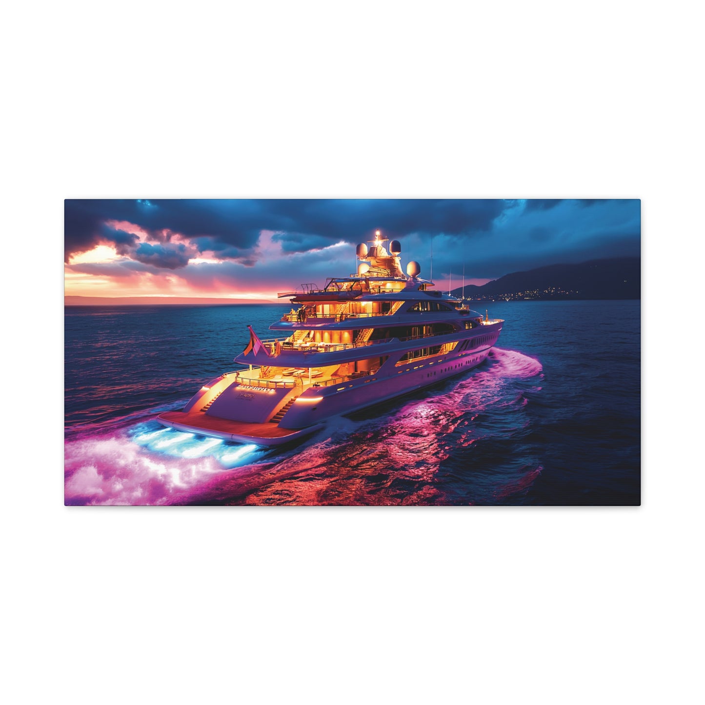 Mega-Yacht Dreams 3 Canvas Stretched, 0.75"