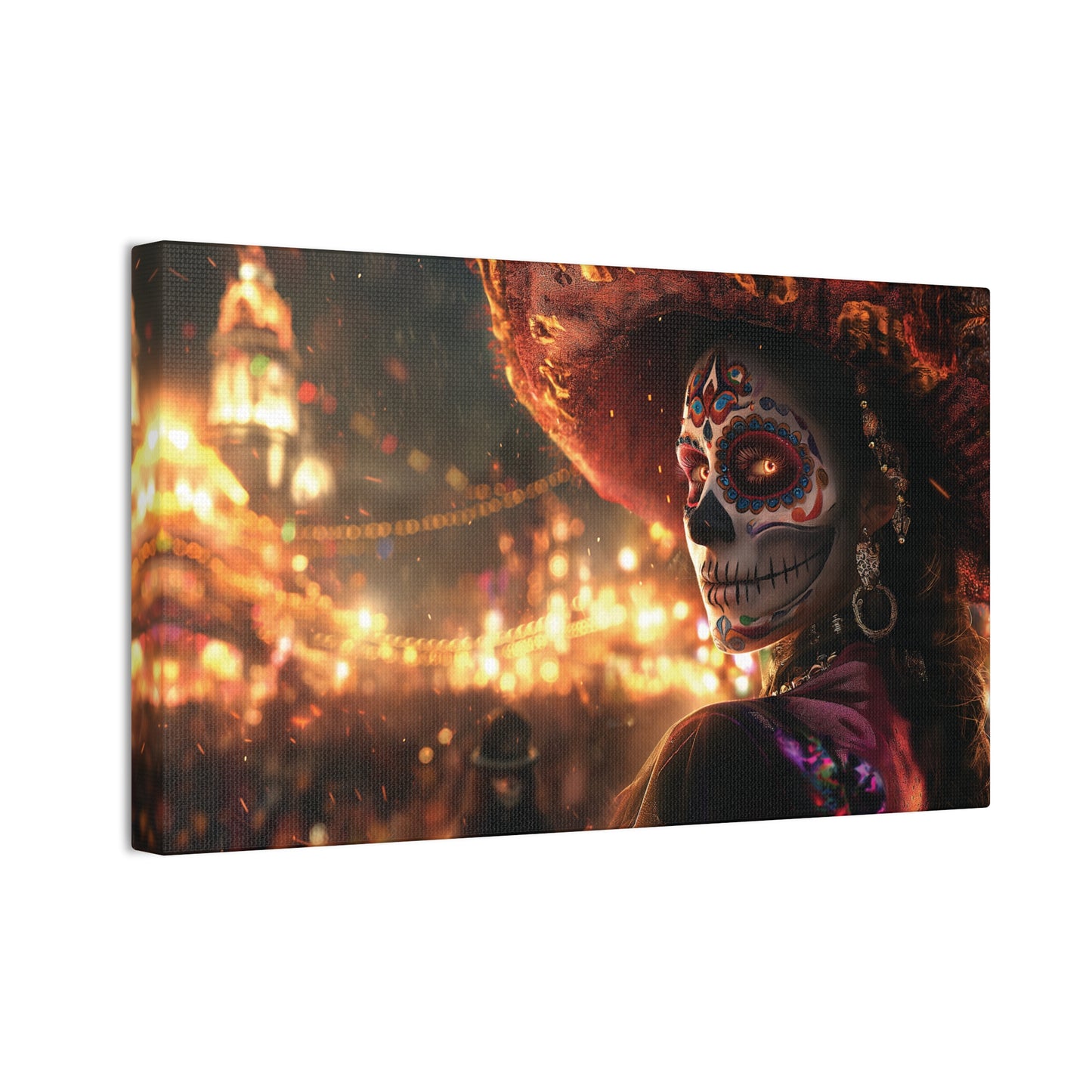 Day of the Dead 14 Canvas Stretched, 0.75"