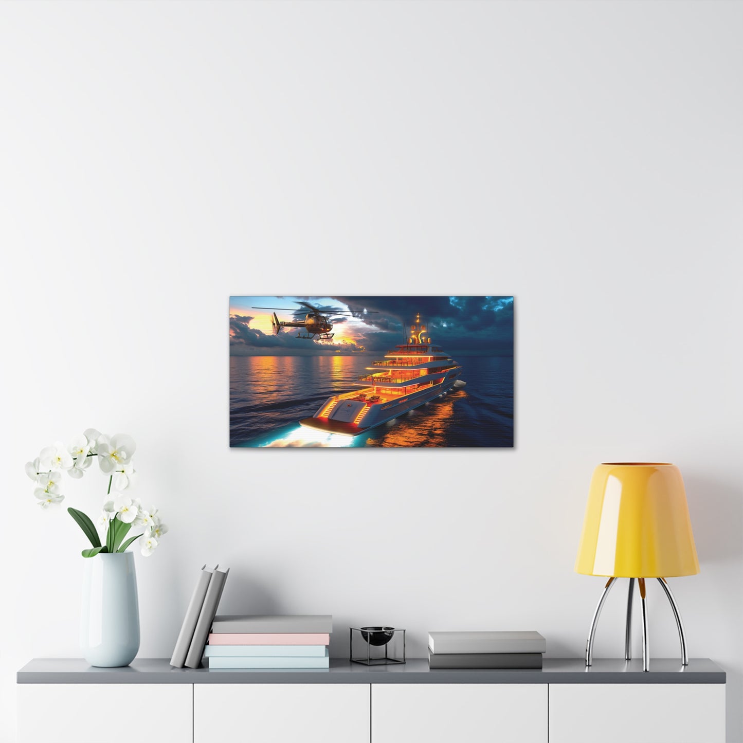 Mega-Yacht Dreams 5 Canvas Stretched, 0.75"